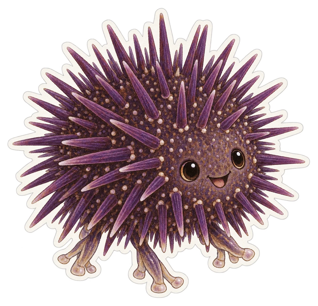 L'oursin violet (Paracentrotus lividus)