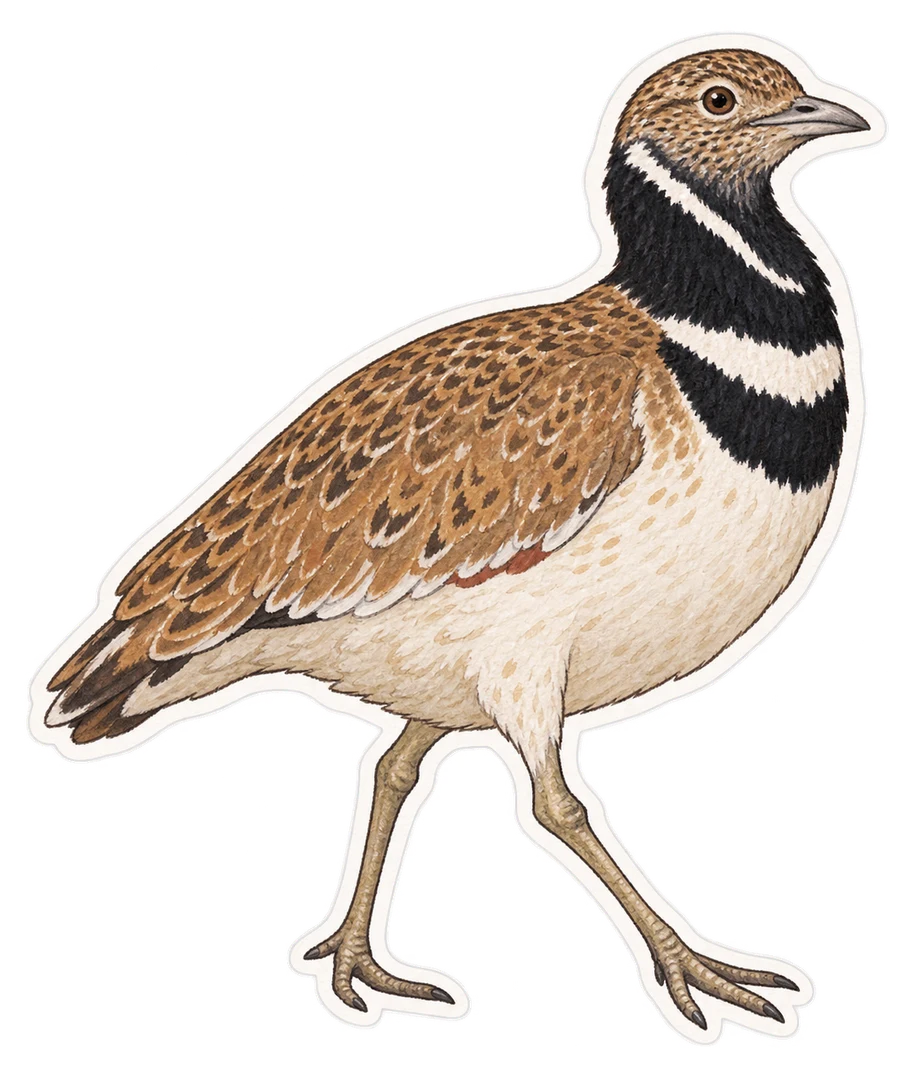 L'outarde canepetière (Tetrax tetrax)