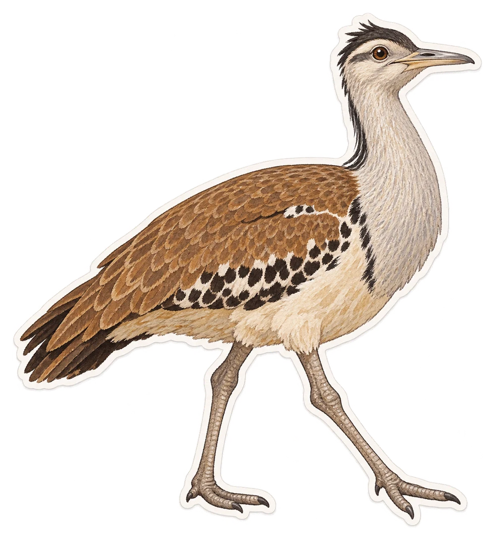L’outarde d’Australie (Ardeotis australis)