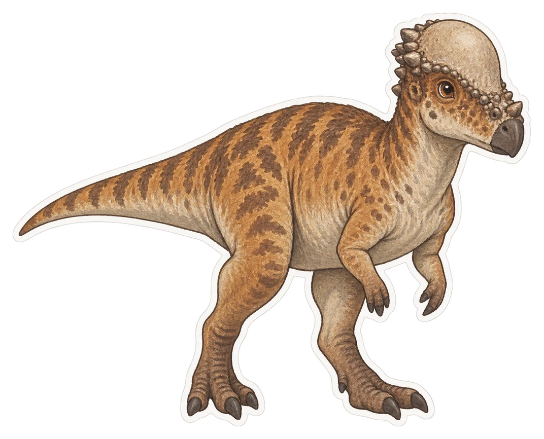 Le pachycéphalosaure (Pachycephalosaurus wyomingensis)