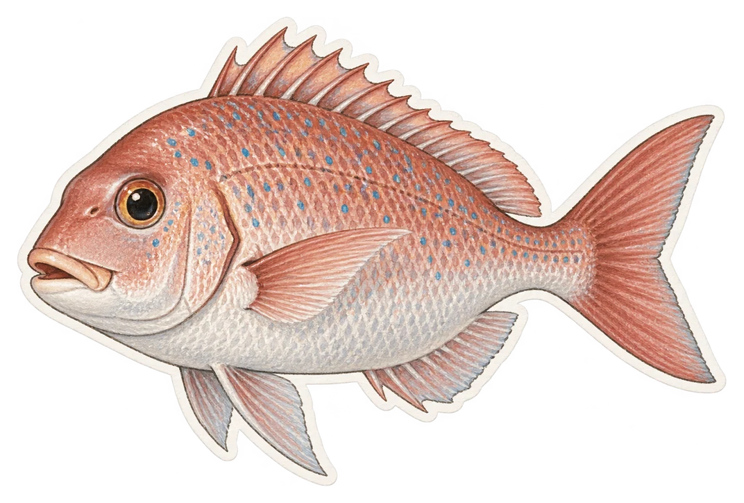 Le pagre à points bleus (Pagrus caeruleostictus)