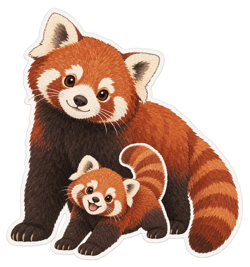 Le petit du panda roux