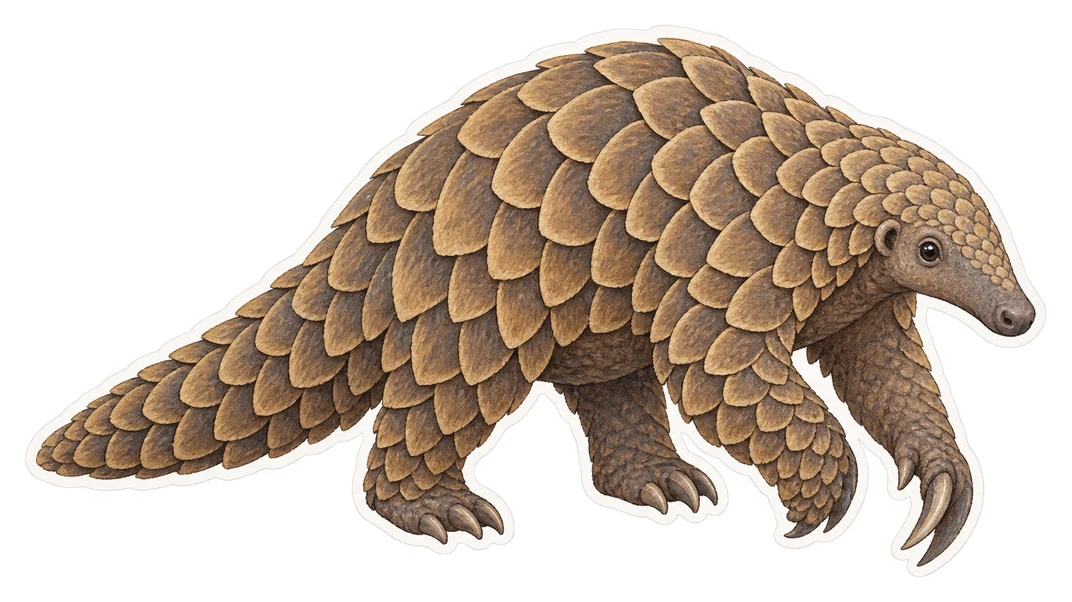 Le pangolin géant (Smutsia gigantea)