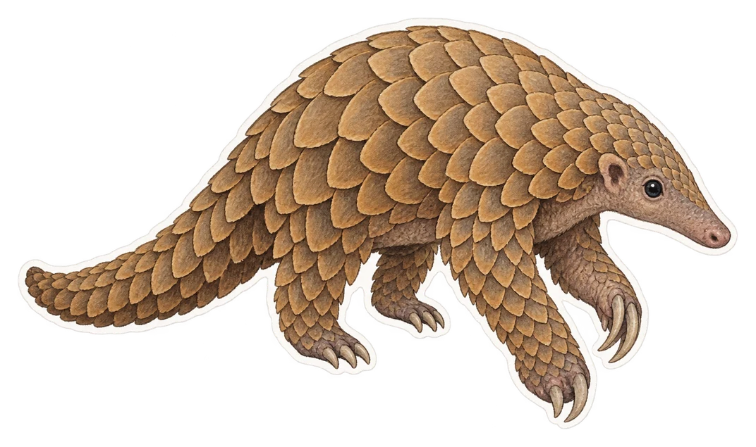 Le pangolin malais (Manis javanica)