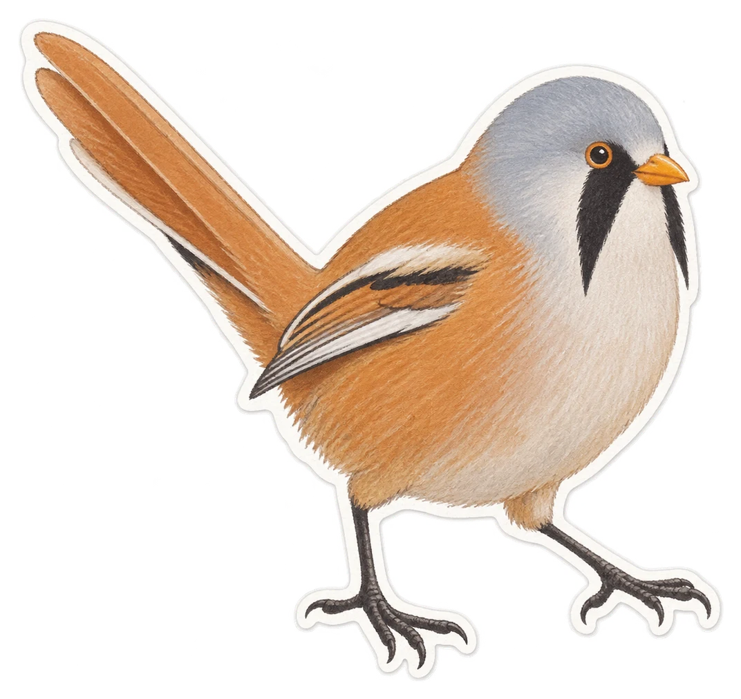 La panure à moustaches (Panurus biarmicus)