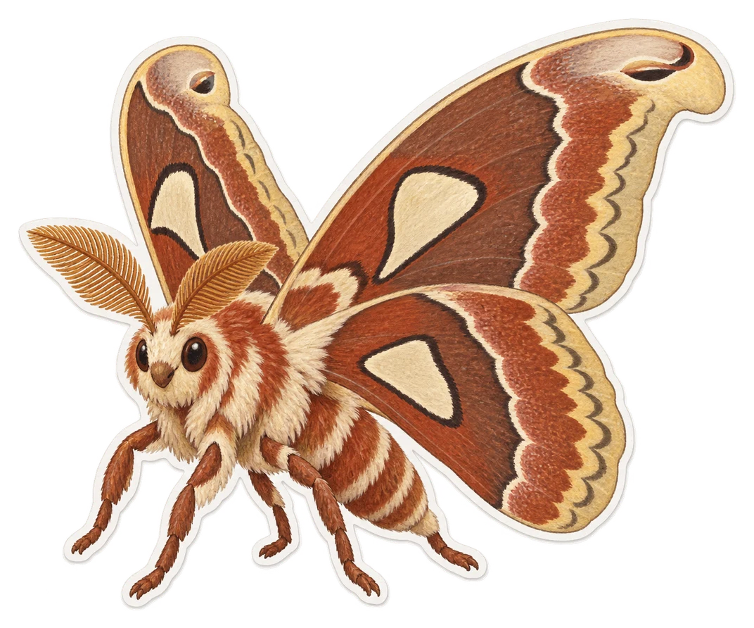 Le papillon Hercule (Coscinocera hercules)