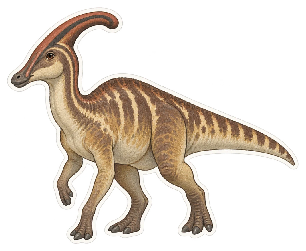 Le parasaurolophe (Parasaurolophus walkeri)