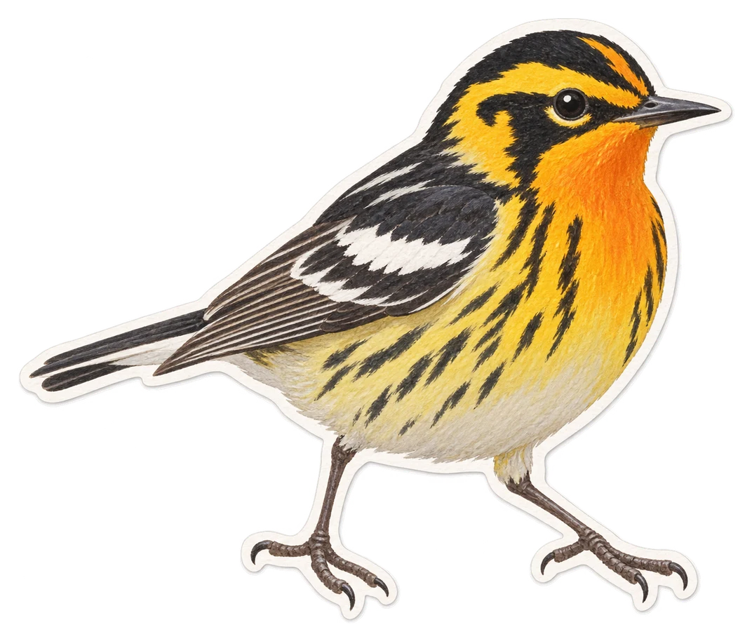 La paruline tigrée (Setophaga tigrina)