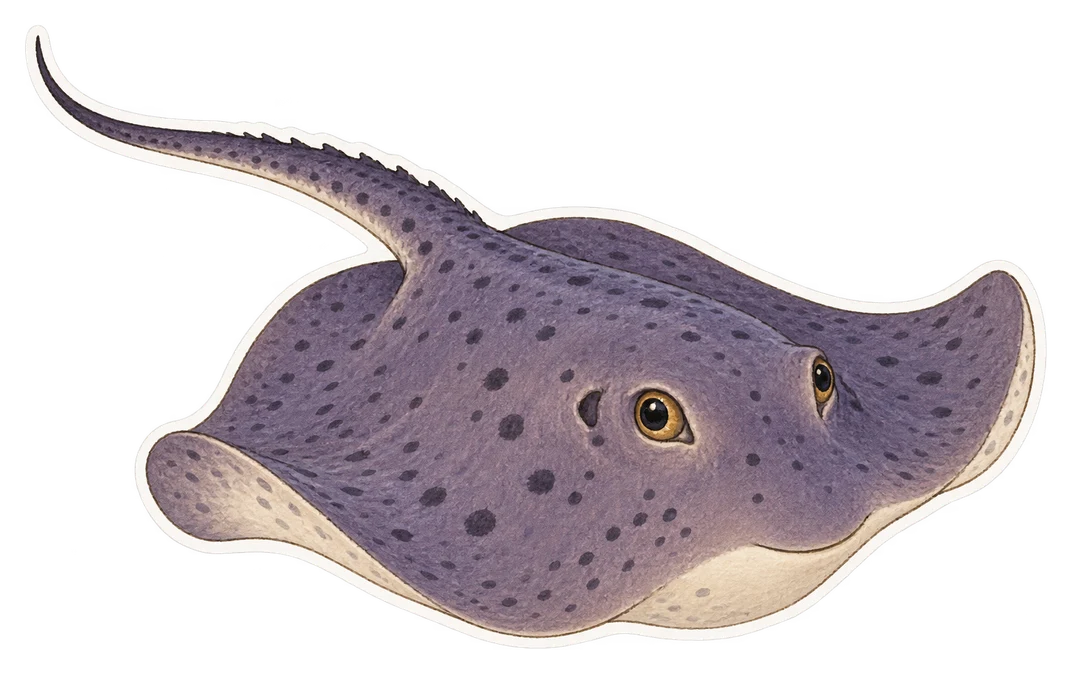 La pastenague violette (Pteroplatytrygon violacea)