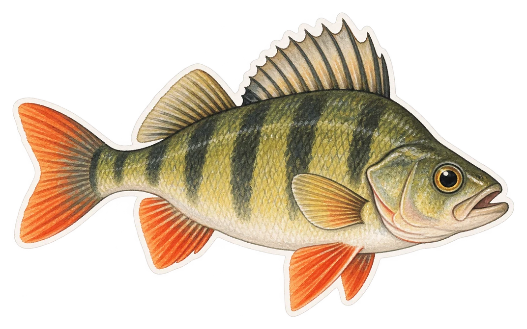 La perche commune (Perca fluviatilis)