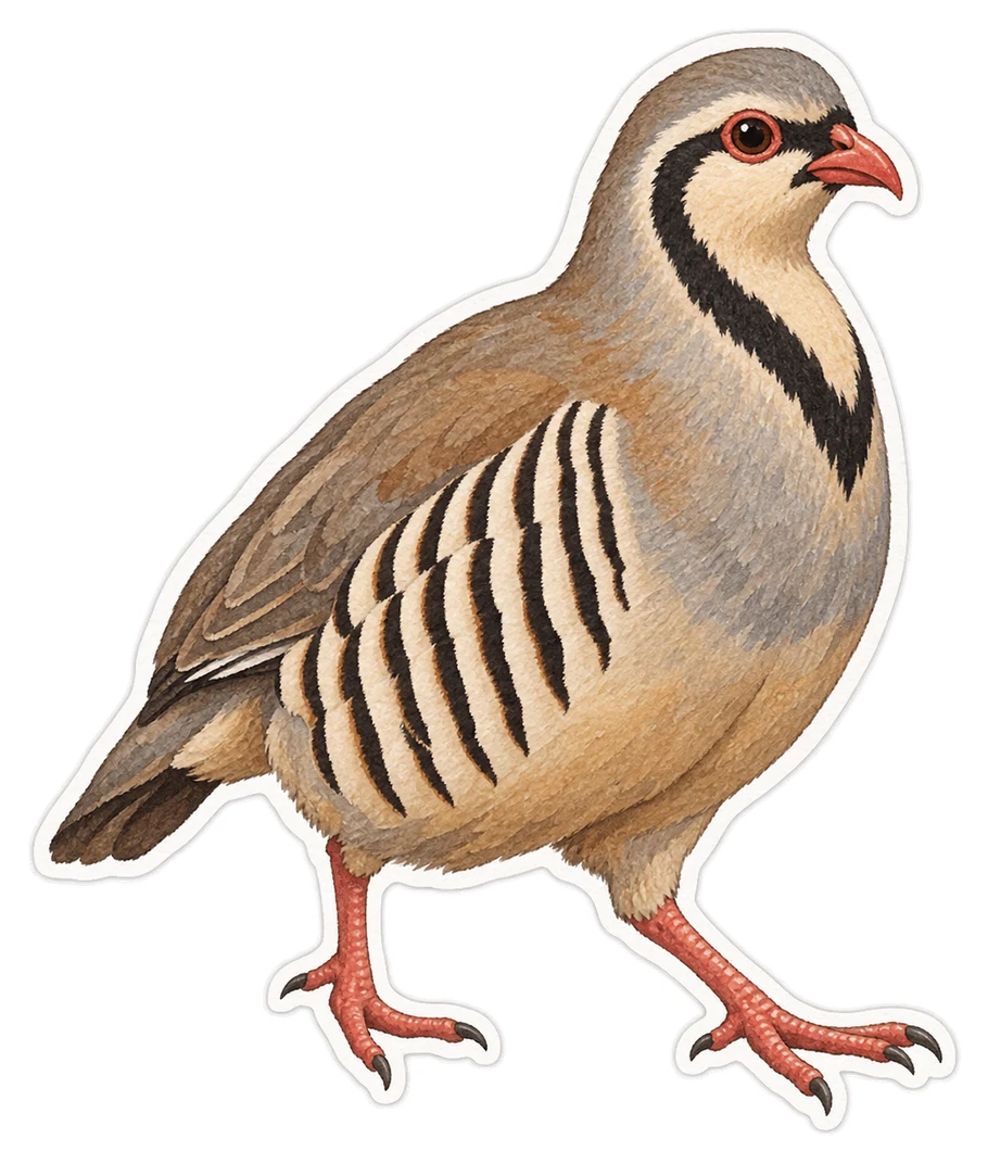 La perdrix bartavelle (Alectoris graeca)