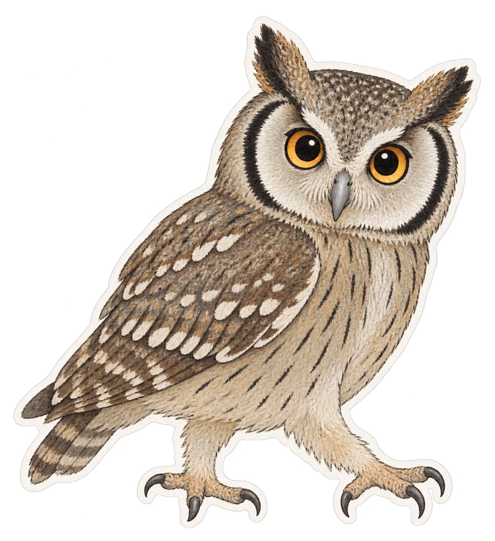 Le petit-duc africain (Otus senegalensis)