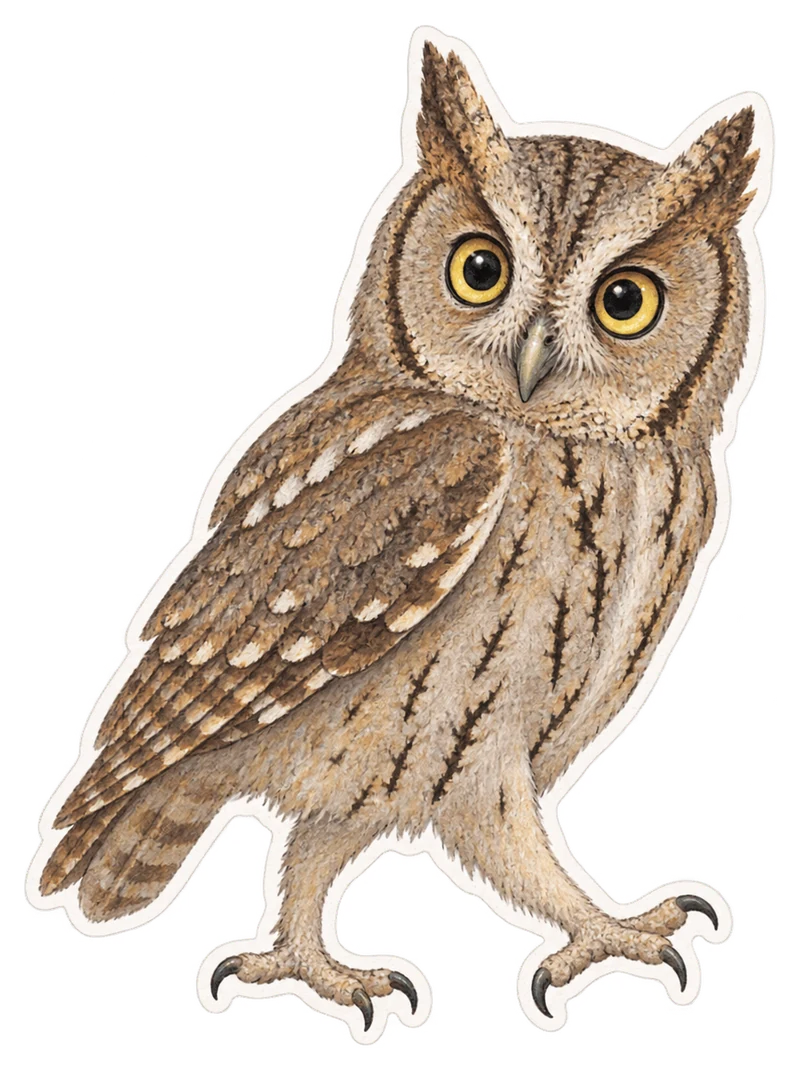 Le petit-duc scops (Otus scops)
