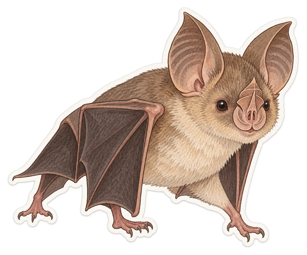 Le petit rhinolophe (Rhinolophus hipposideros)
