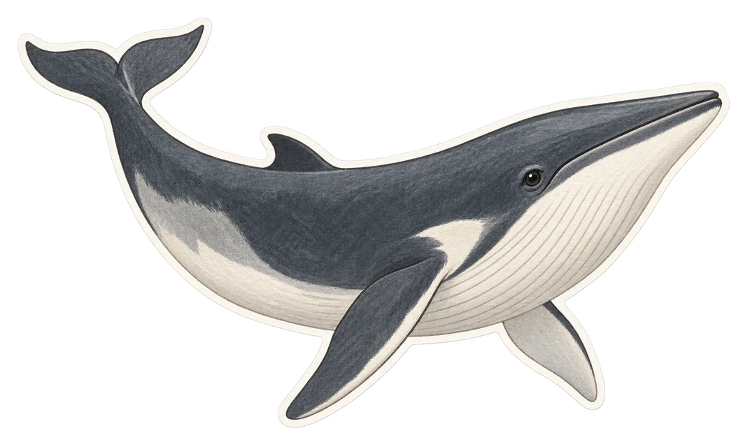 Le petit rorqual (Balaenoptera acutorostrata)