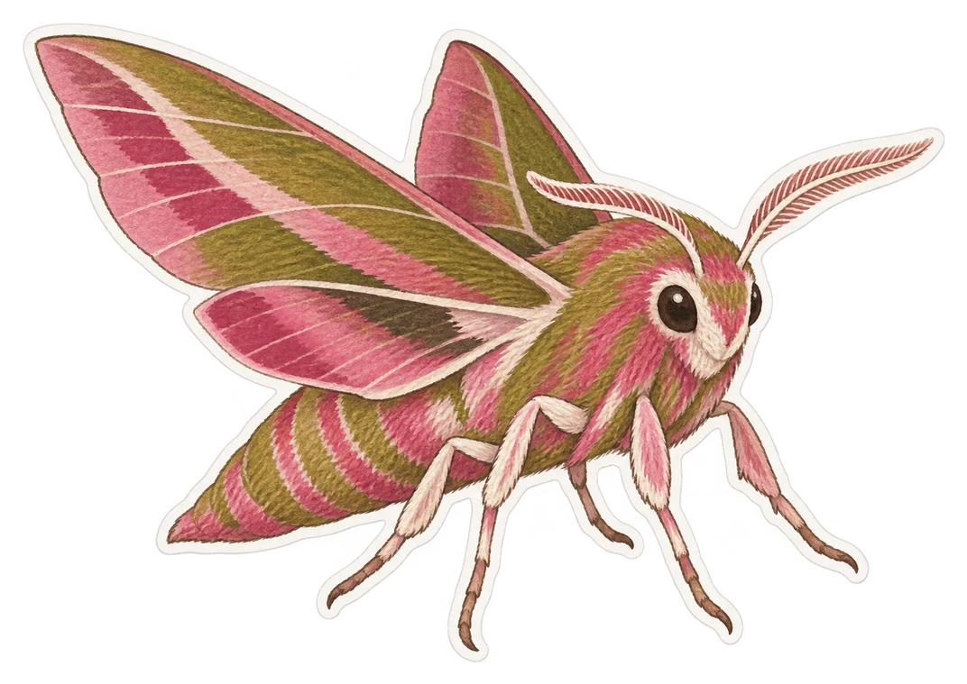 Le petit sphinx de la vigne (Deilephila porcellus)