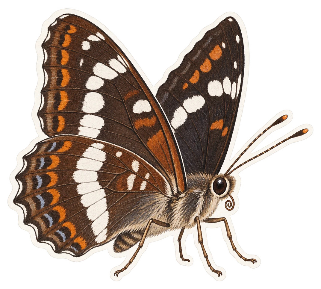 Le petit sylvain (Limenitis camilla)