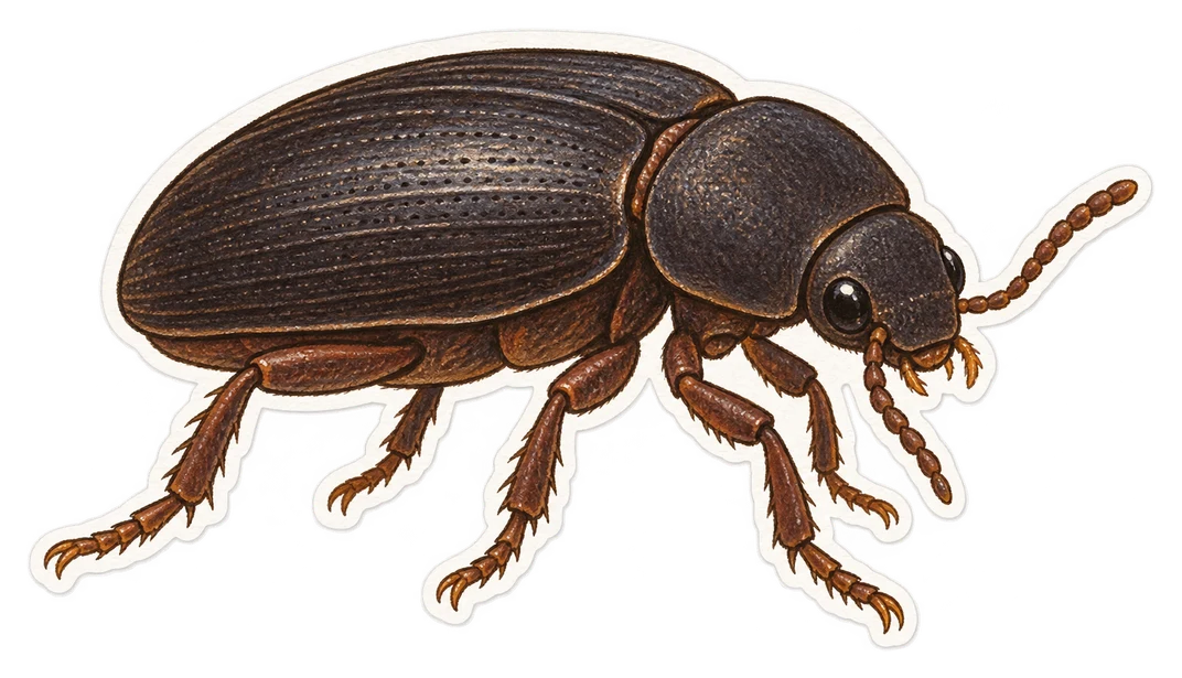 Le petit ténébrion mat (Alphitobius diaperinus)