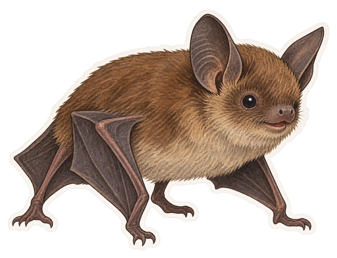 La petite chauve-souris brune (Myotis lucifugus)