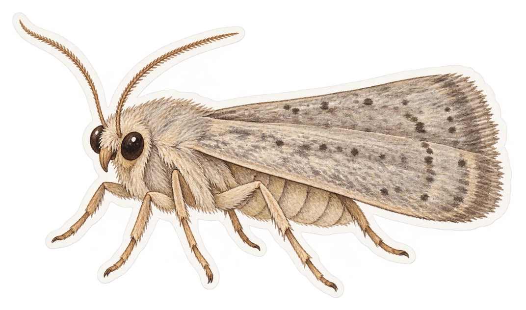 La petite fausse-teigne de la cire (Achroia grisella)
