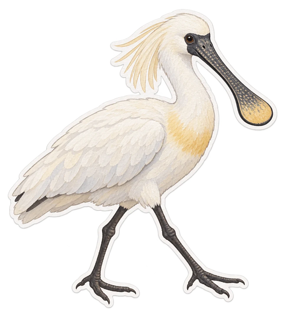 La petite spatule (Platalea minor)