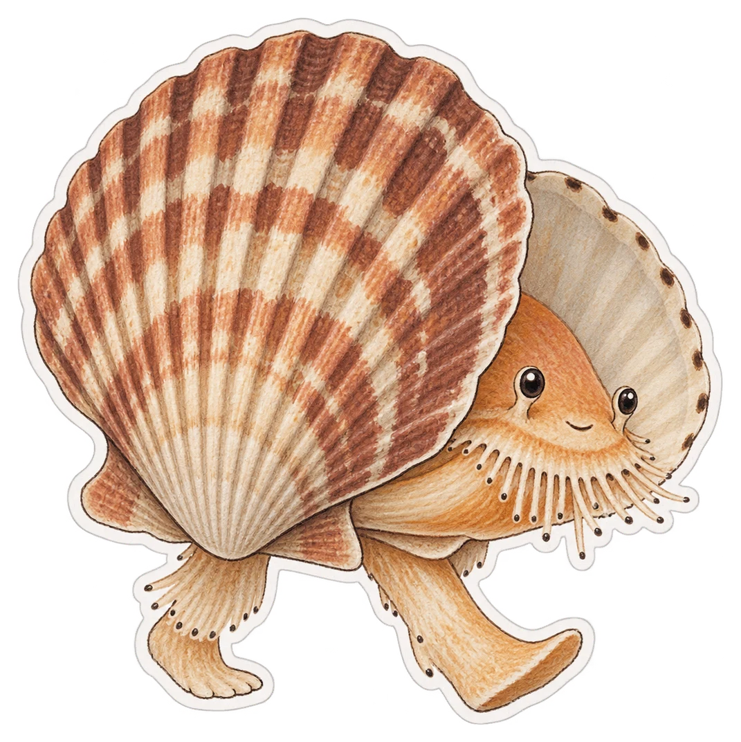 Le pétoncle géant (Placopecten magellanicus)
