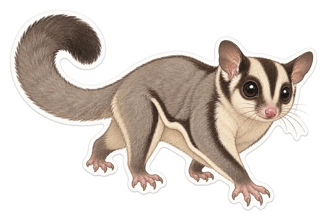 Le phalanger volant (Petaurus breviceps)