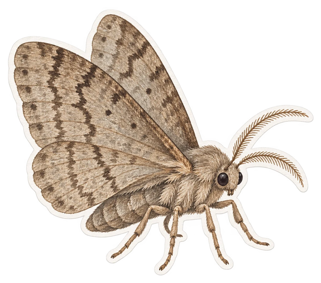 La phalène brumeuse (Operophtera brumata)