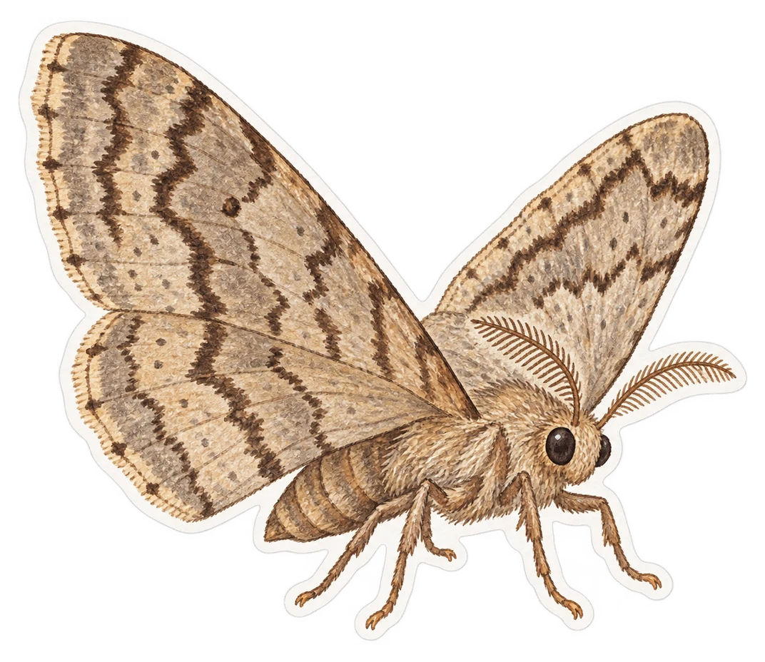 La phalène défeuillante (Erannis defoliaria)