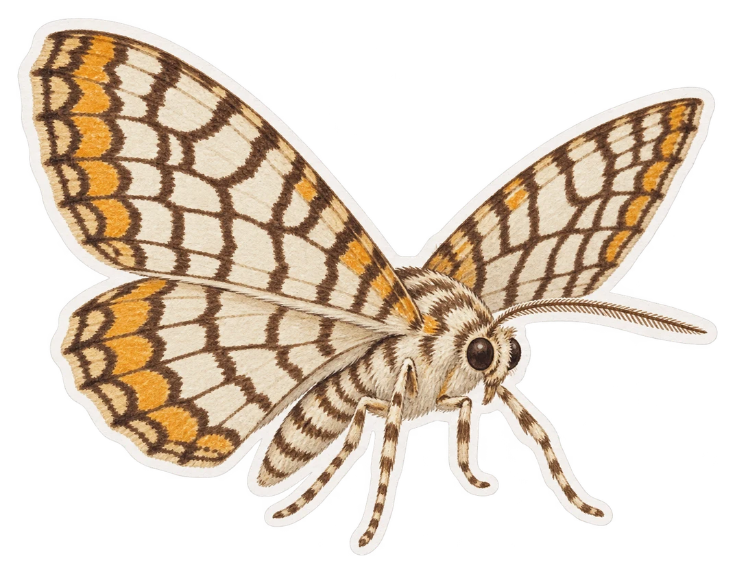 La phalène réticulée (Chiasmia clathrata)