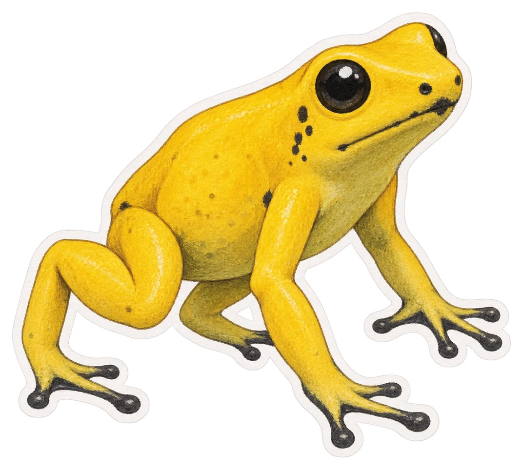 Le phyllobate terrible (Phyllobates terribilis)