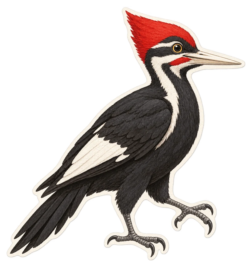 Le pic à bec ivoire (Campephilus principalis)