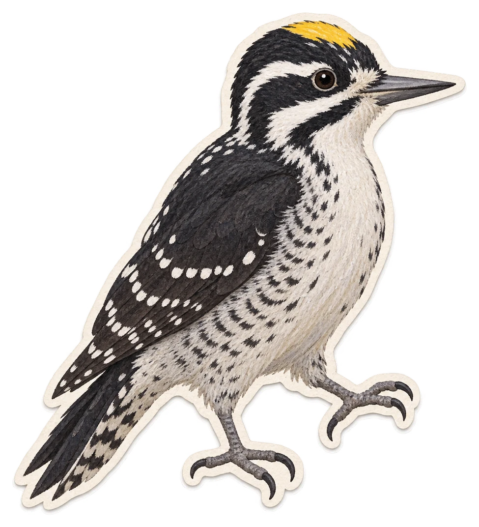 Le pic tridactyle (Picoides tridactylus)