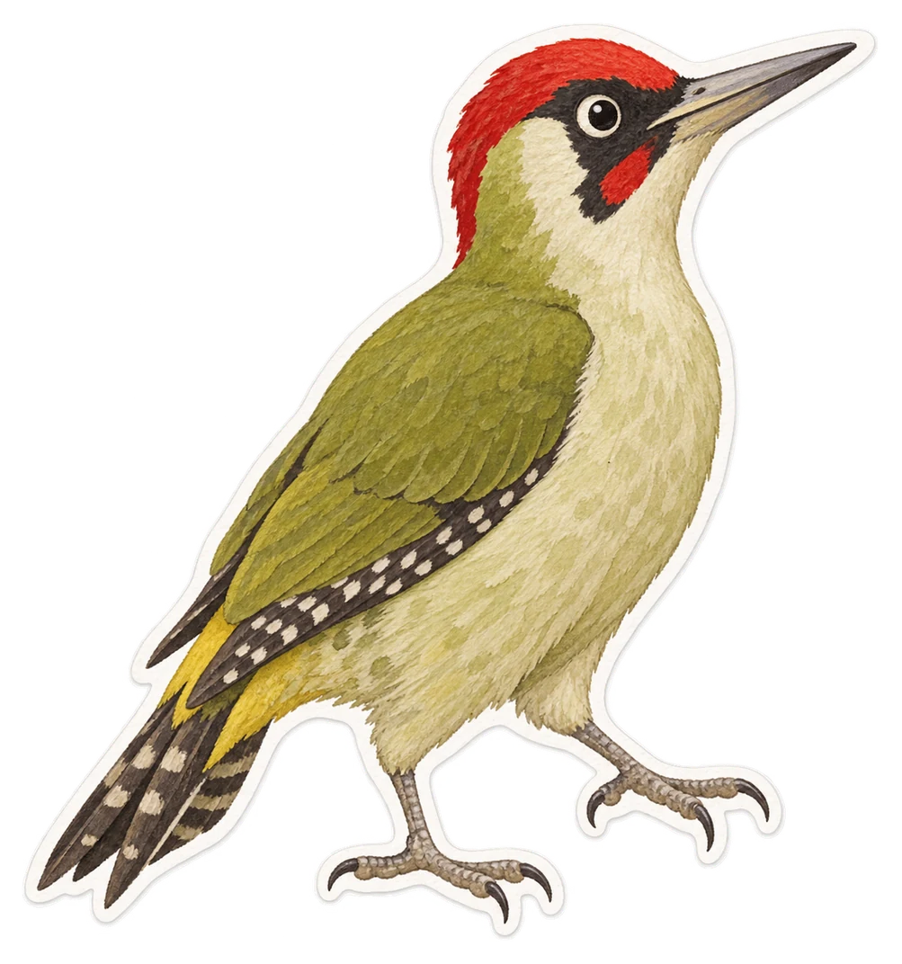 Le pic vert (Picus viridis)