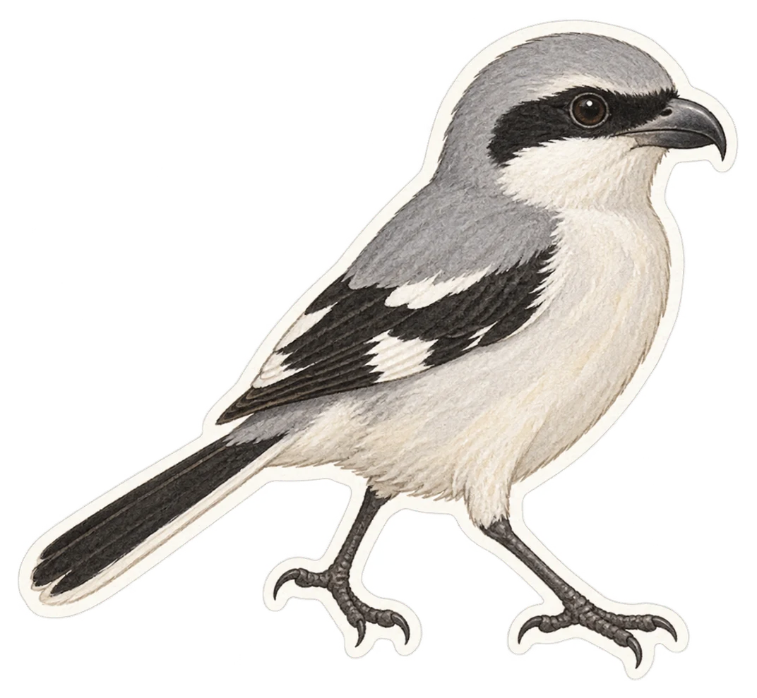 La pie-grièche migratrice (Lanius ludovicianus)