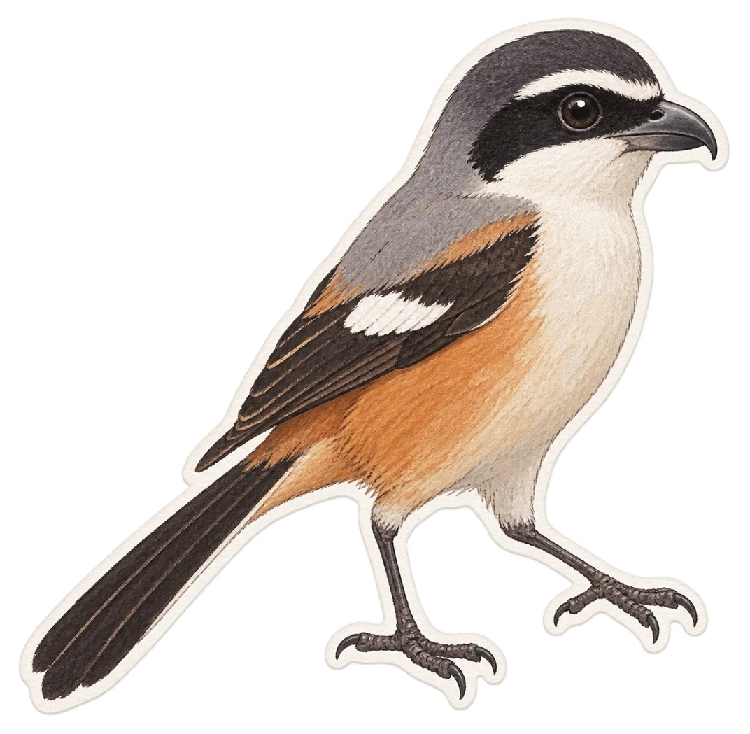 La pie-grièche schach (Lanius schach)