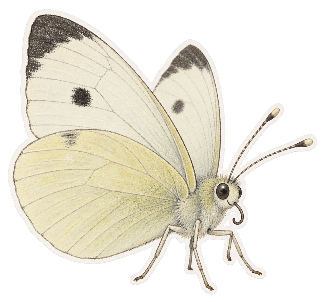 La piéride de la rave (Pieris rapae)