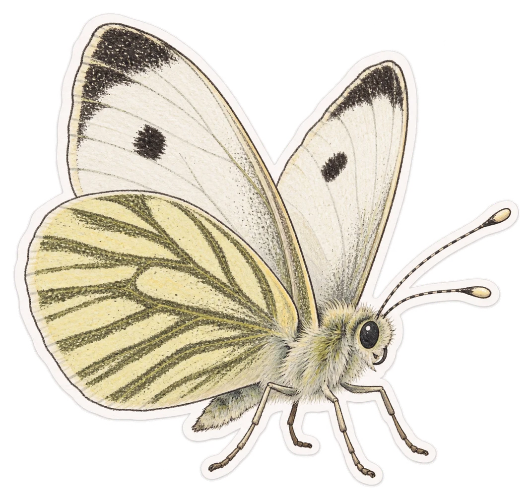 La piéride du navet (Pieris napi)
