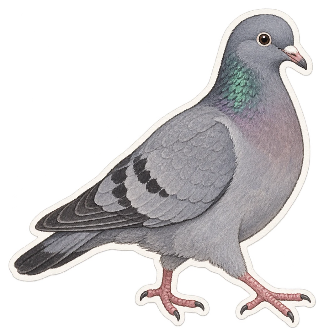 Le pigeon colombin (Columba oenas)