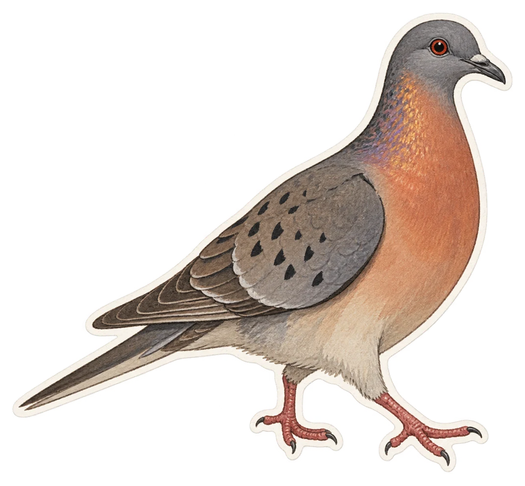 Le pigeon migrateur (Ectopistes migratorius)