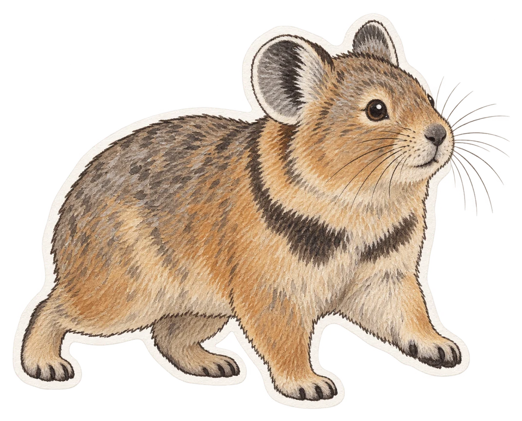 Le pika à collier (Ochotona collaris)