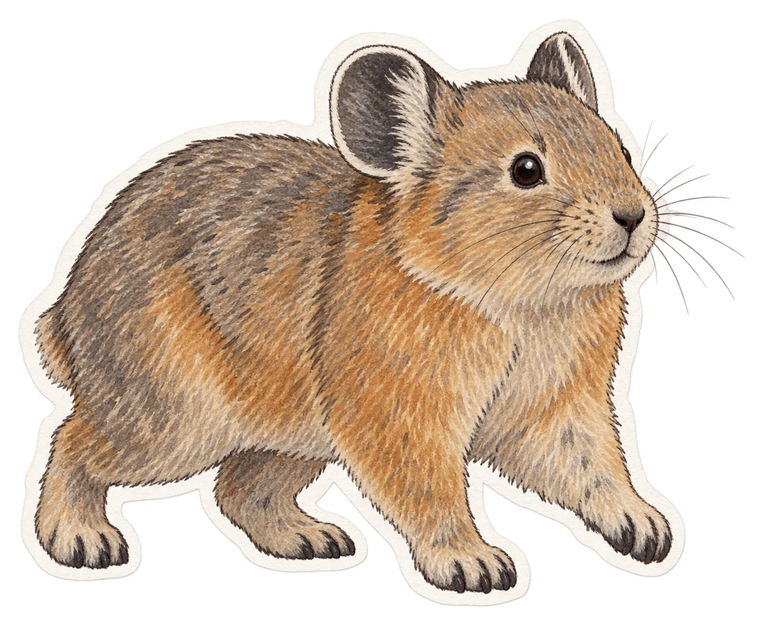 Le pika afghan (Ochotona rufescens)