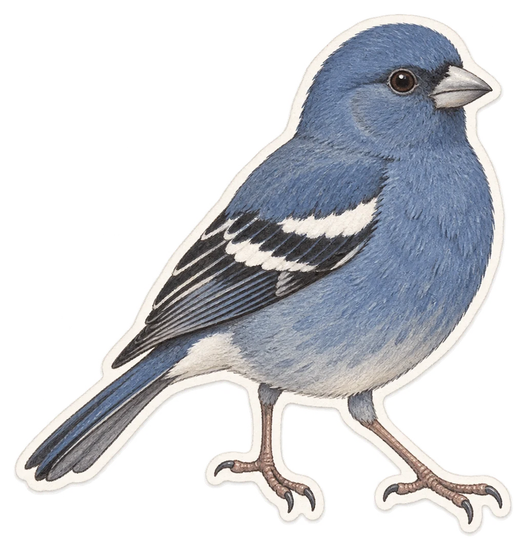 Le pinson bleu (Fringilla teydea)