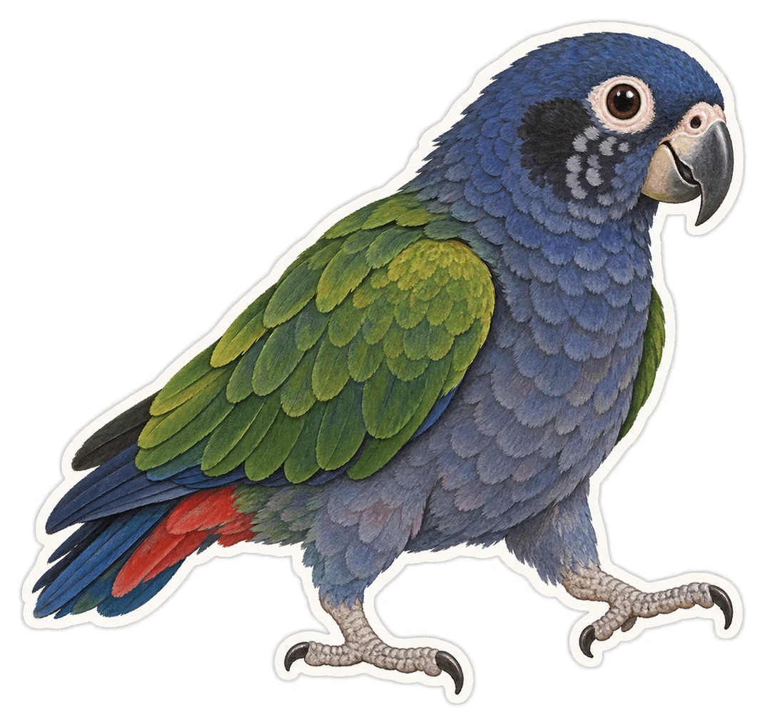 La pione de Maximilien (Pionus maximiliani)