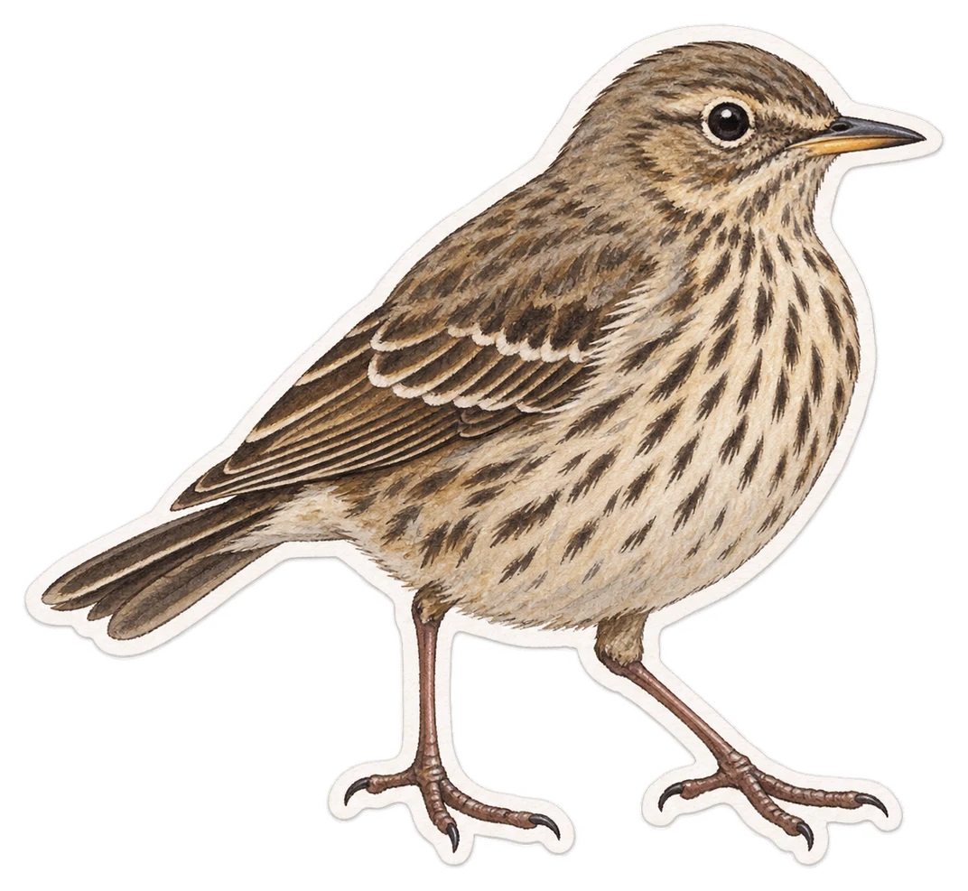 Le pipit maritime (Anthus petrosus)