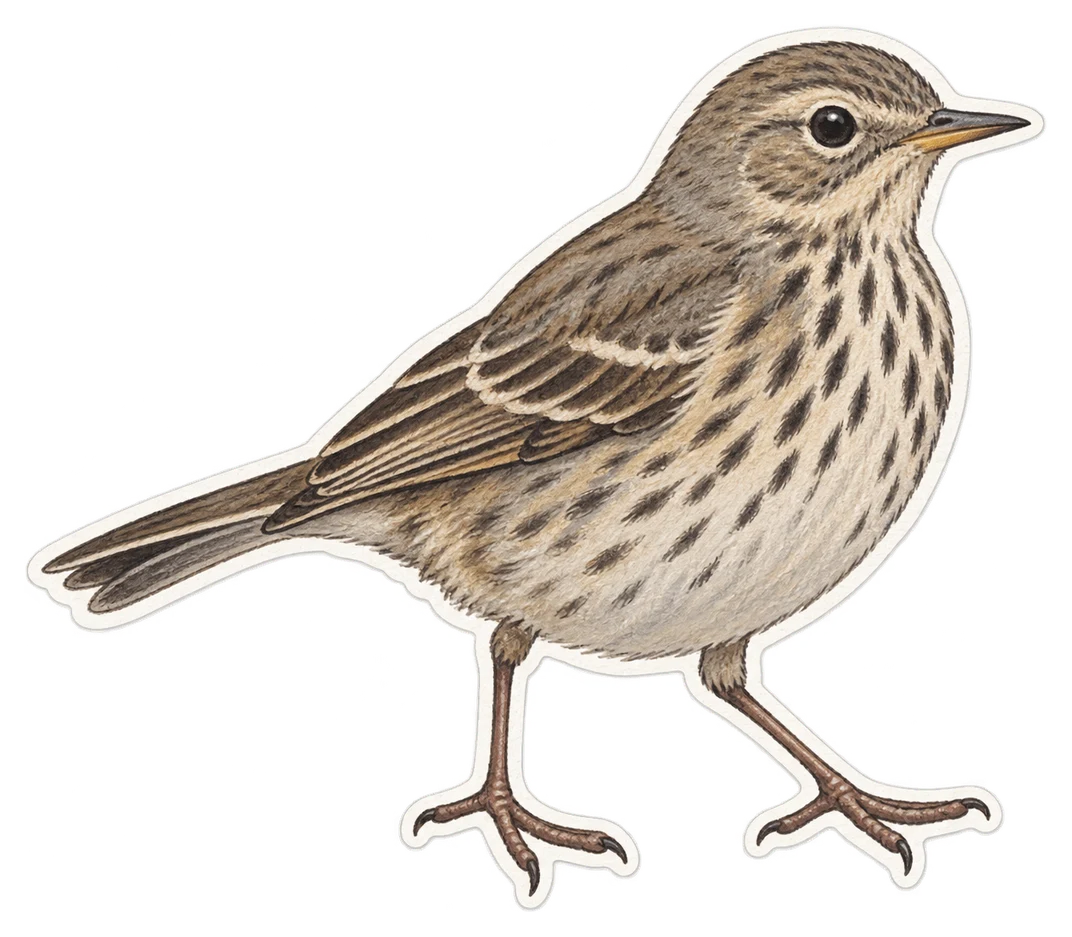 Le pipit spioncelle (Anthus spinoletta)