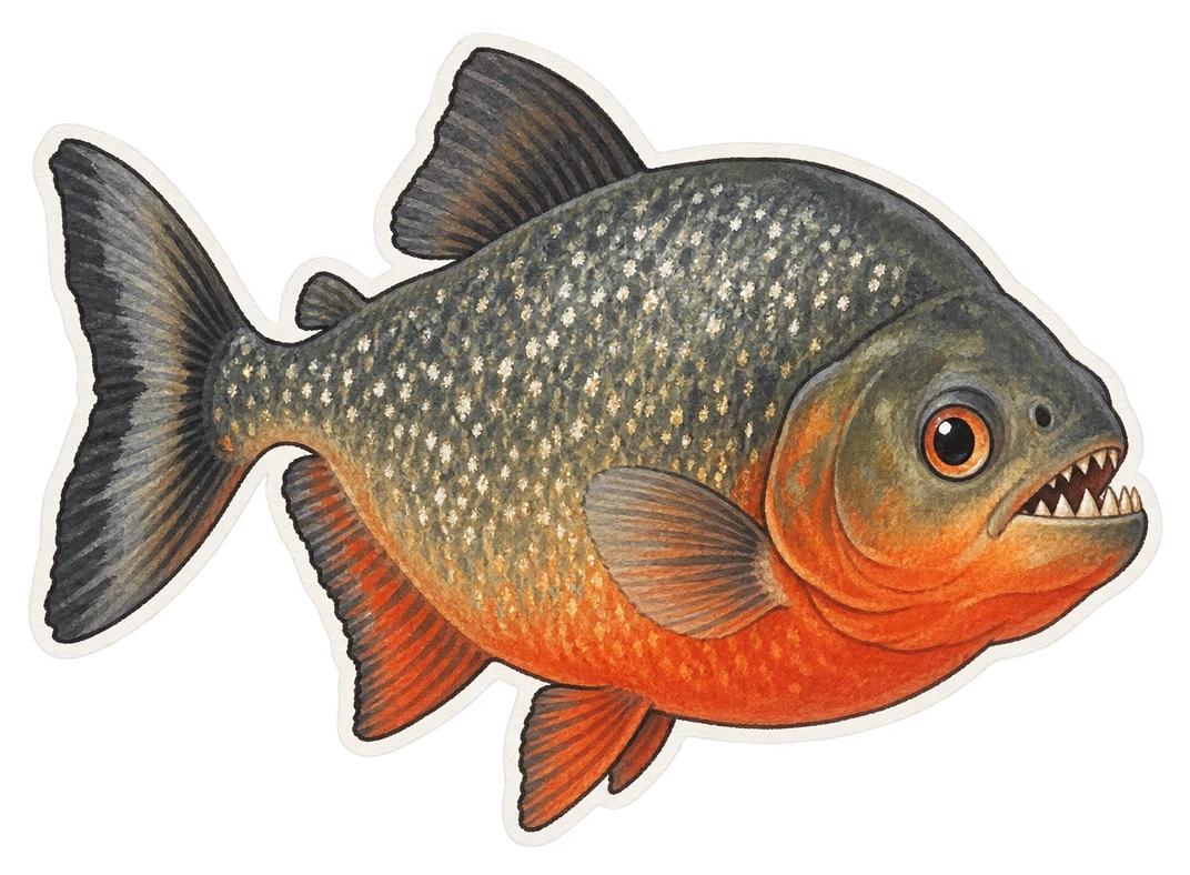 Le piranha de São Francisco (Pygocentrus piraya)