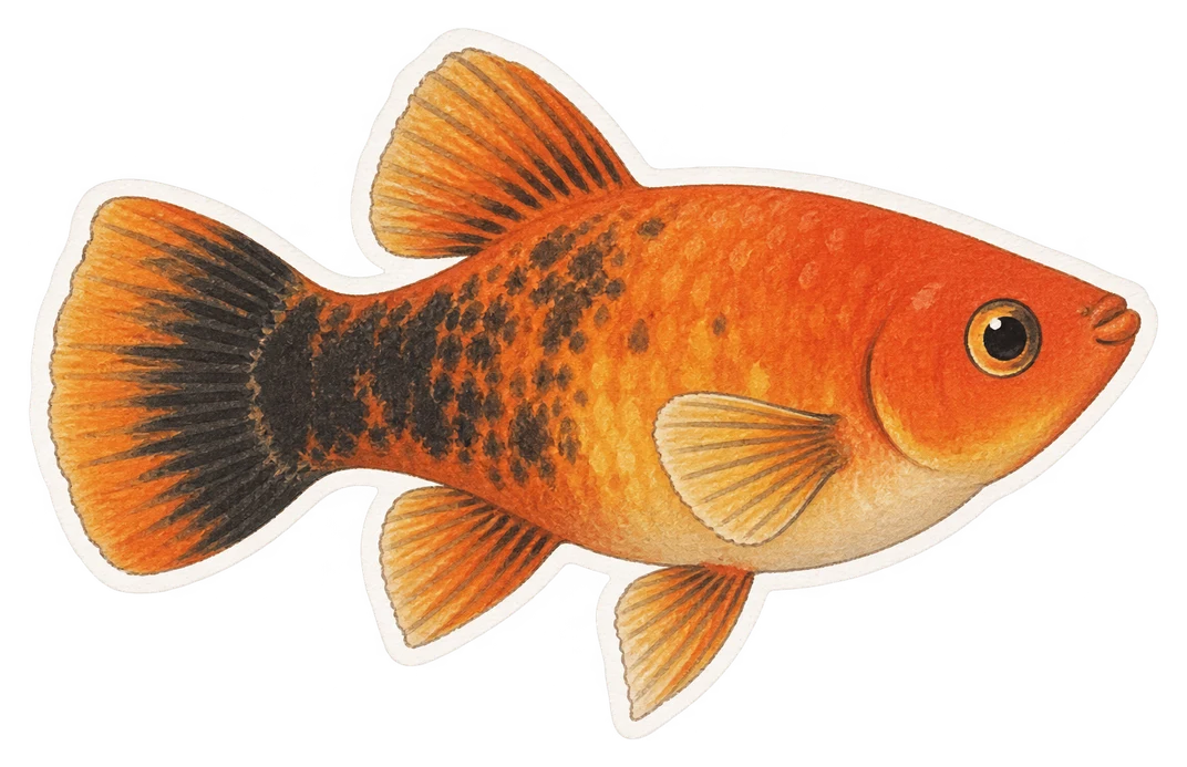 Le platy (Xiphophorus maculatus)