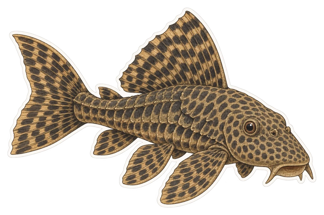 Le pléco (Hypostomus plecostomus)