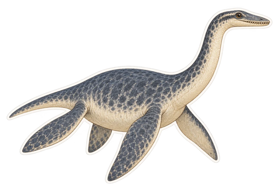 Le plésiosaure (Plesiosaurus dolichodeirus)